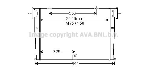 AVA QUALITY COOLING Kompressoriõhu radiaator MN4059